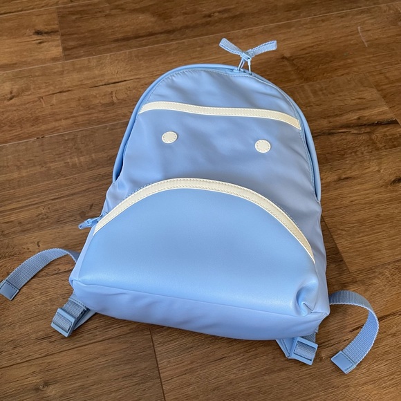 TORI BURCH-NWT Blue Nylon Medium Backpack main image 4